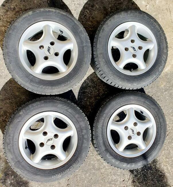 4 Alufelgi AEZ 13 4x100 ET 35 z oponami Fulda