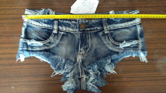 Szorty Spodenki 635 Jeans Seksowne Damskie Biodrówki S