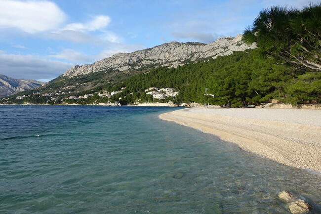 Chorwacja BRELA świetne pokoje w centrum z widokiem na morze