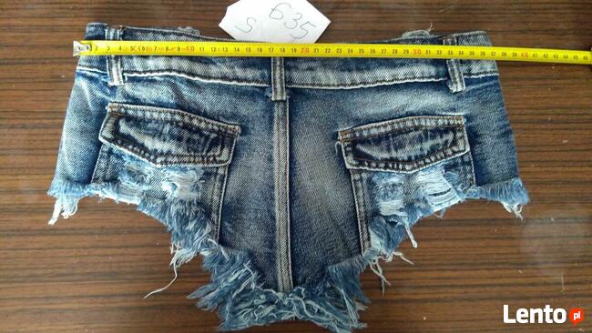 Szorty Spodenki 635 Jeans Seksowne Damskie Biodrówki S