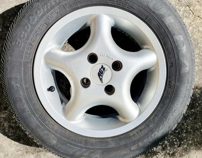 4 Alufelgi AEZ 13 4x100 ET 35 z oponami Fulda