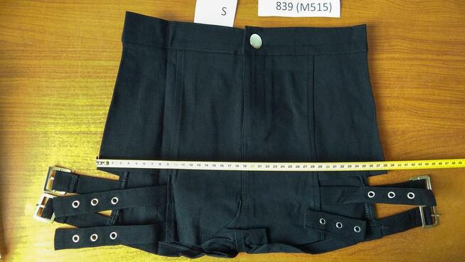 Spodenki Szorty Damskie Krótkie Czarne Seksowne S