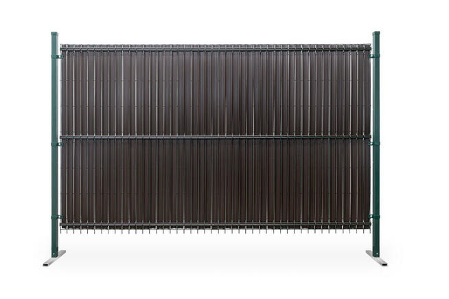 Osłona do paneli ogrodzeniowych 153x250 ciemny brąz