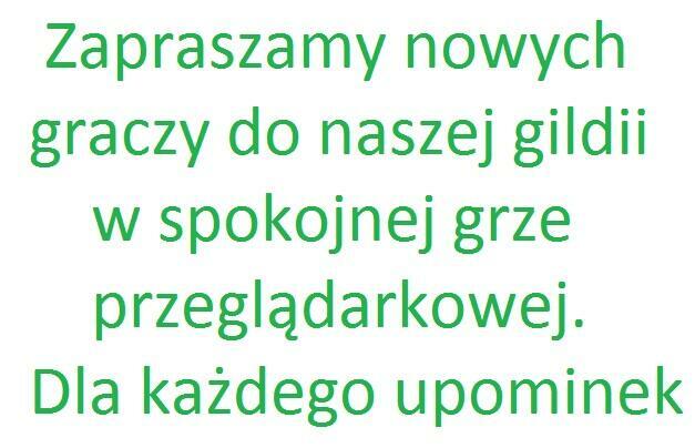 Zapraszamy nowych graczy do gildii w grze przeglądarkowej