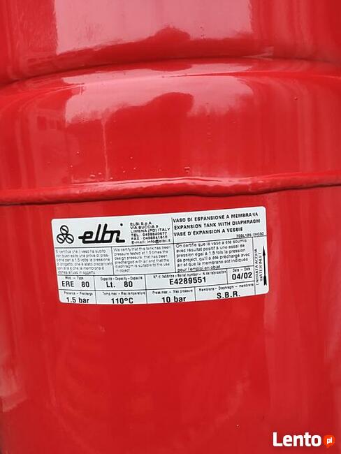 Naczynie ERE 80L do C.O. stojące