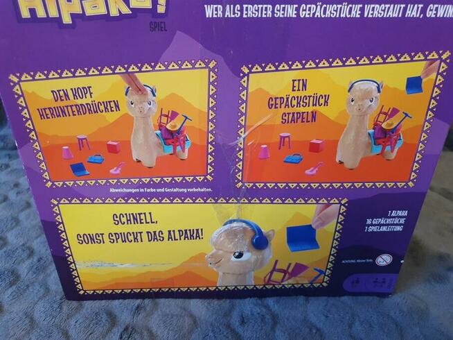 Paki Alpaki, gra zręcznościowa, plująca lama