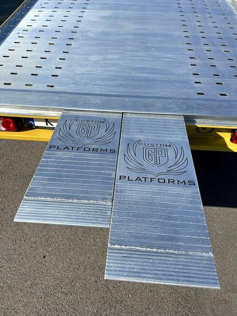 Rampy najazdowe aluminiowe, dokładki firmy GP-Platforms