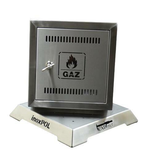 Szafka gazowa - Typ IZ-1 INOX (zawór gazu)