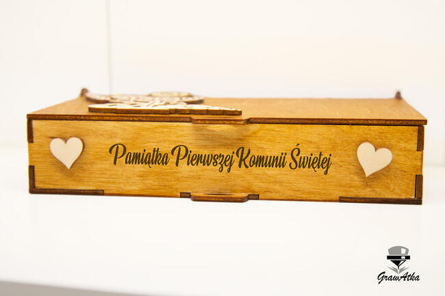PUDEŁKO Pamiątka Pierwszej KOMUNII ŚW Życzenia