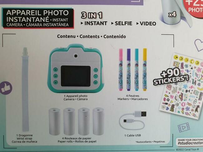 Aparat natychmiastowy Canal Toys CLK 001 niebieski