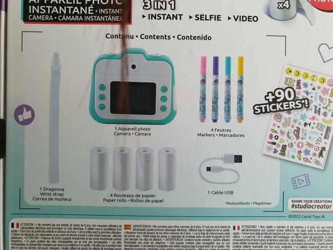 Aparat natychmiastowy Canal Toys CLK 001 niebieski