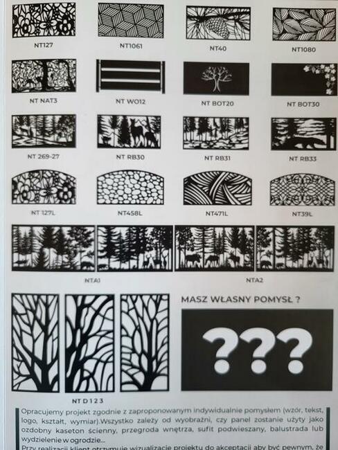 Nowoczesne ogrodzenia CNC - wycinane laserowo