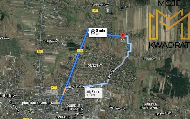 Działka 2 000 m2, ulica Nowa !