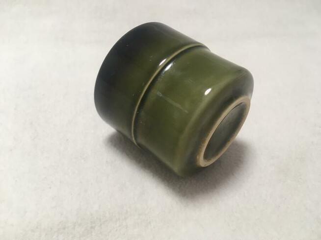 PRL filiżanka zielona Tułowice porcelit