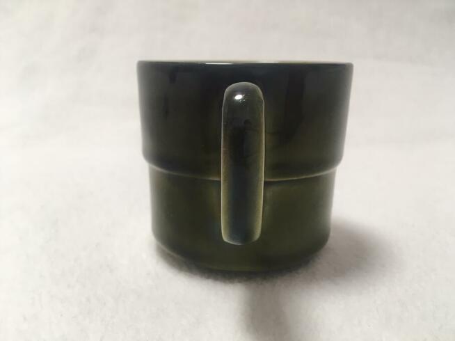 PRL filiżanka zielona Tułowice porcelit