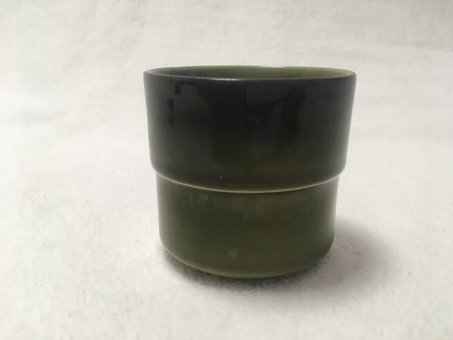 PRL filiżanka zielona Tułowice porcelit