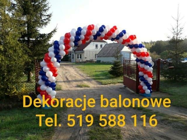 Bramy balonowe dekoracje z balonów led balony z helem balony