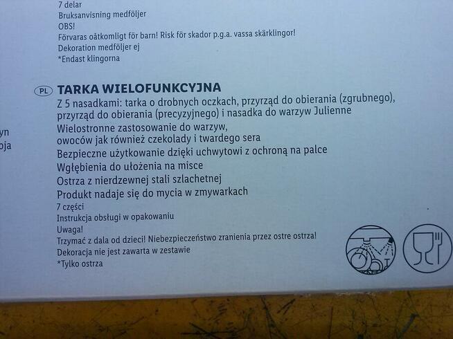 Tarka wielofunkcyjna, 25 zł.