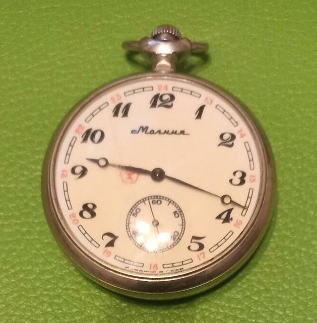 3 x Pobieda MOŁNIA Zegarek Kieszonkowy 100% Sprawne Doxa