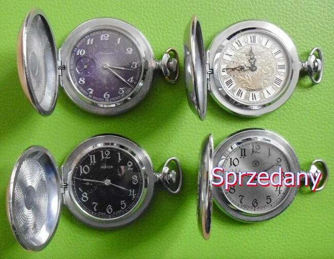 3 x Pobieda MOŁNIA Zegarek Kieszonkowy 100% Sprawne Doxa