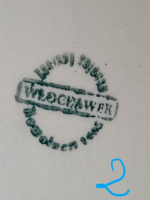 Półmisek owalny porcelana ; Włocławek , Karolina