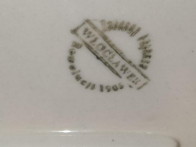 Półmisek owalny porcelana ; Włocławek , Karolina