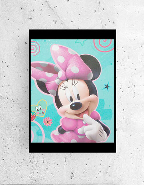 plakat z myszką Minnie, bajkowy plakat A4, Minnie plakat