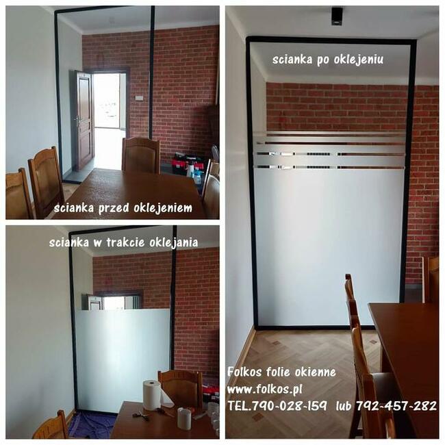 Oklejamy szklane drzwi, oklejamy okna, witryny, balkony Wawa