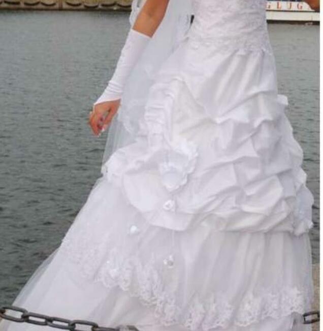 Biała spódnica ślubna + halka