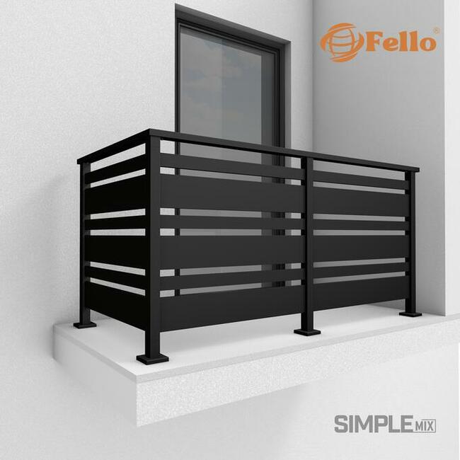 Balustrada taras balkon barierka poręcz RAL stal nierdzewna