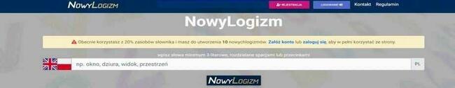 Serwis internetowy strona internetowa www nowylogizm pl portal