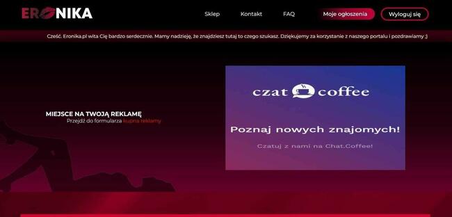 www.eronika.pl baner reklamowy reklama na stronie eronika.pl
