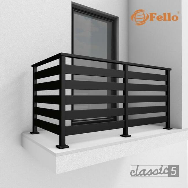 Balustrada taras balkon barierka poręcz RAL stal nierdzewna