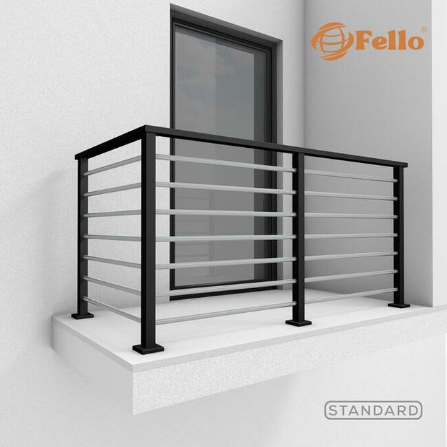 Balustrada taras balkon barierka poręcz RAL stal nierdzewna