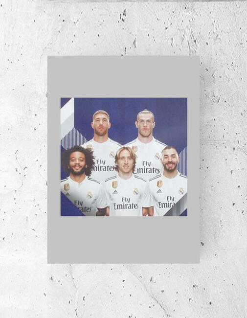 piłkarski plakat Real Madrid plakat z piłkarzami Real Madrid