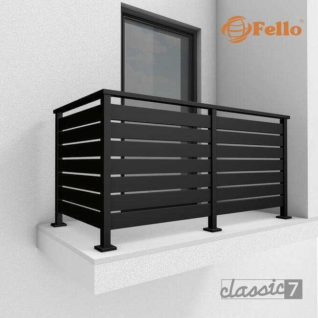 Balustrada taras balkon barierka poręcz RAL stal nierdzewna