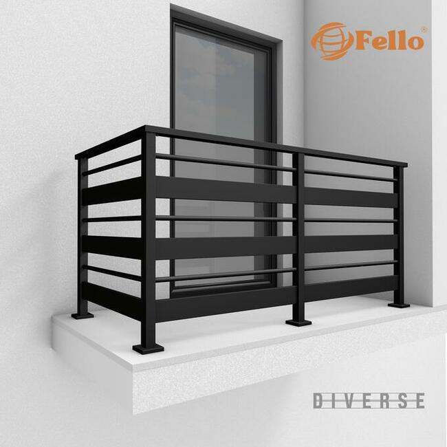 Balustrada taras balkon barierka poręcz RAL stal nierdzewna