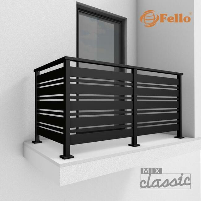 Balustrada taras balkon barierka poręcz RAL stal nierdzewna