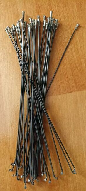 Szprychy rowerowe do koła czarne nyple