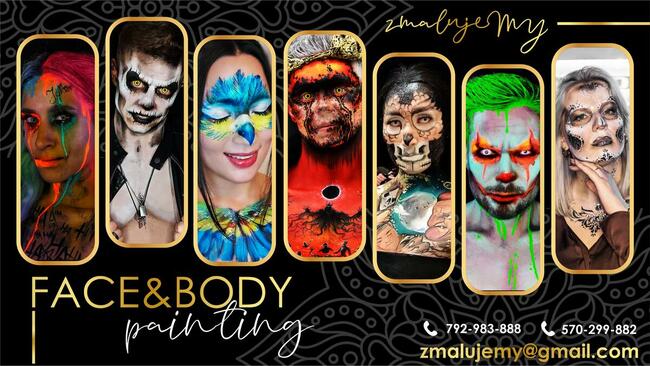Malowanie twarzy i ciała - strefa FACE&BODY ART