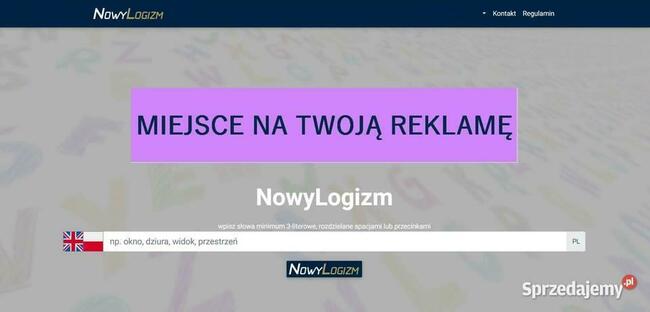 www.nowylogizm.pl reklama baner reklamowy na stronie nowylog