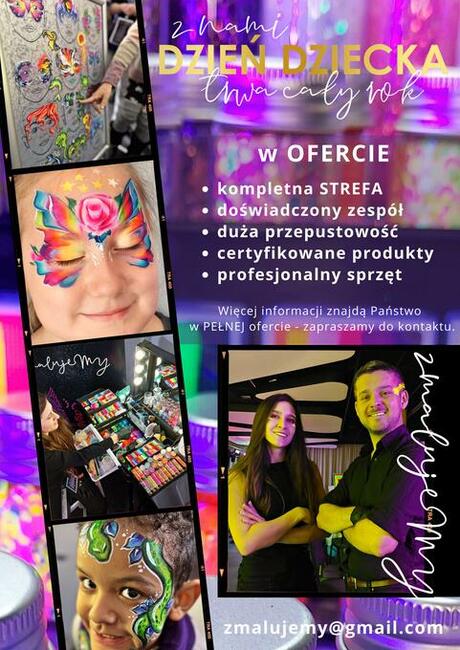 Malowanie twarzy i ciała - strefa FACE&BODY ART