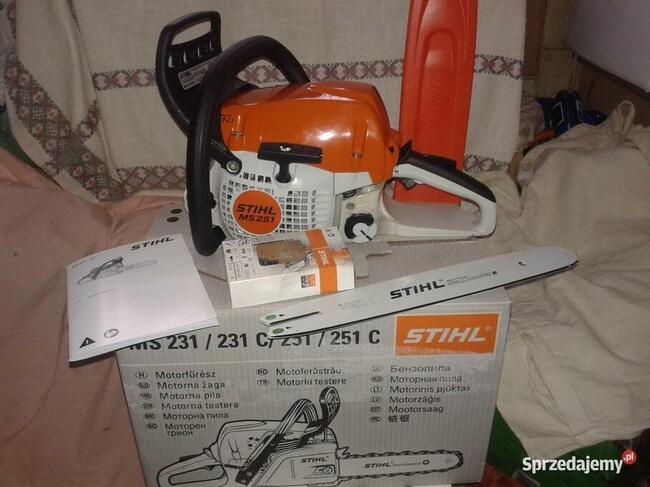nowa pilarka STIHL MS 251 moc 3KM pila uniwersalna cały komp