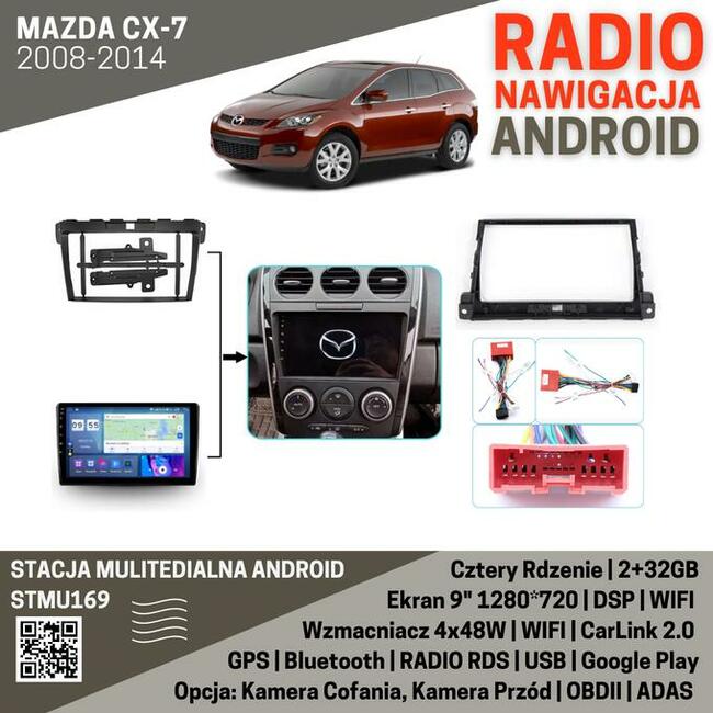 RADIO MAZDA CX-7 2008-2014 9 QUAD CORE 2+32GB