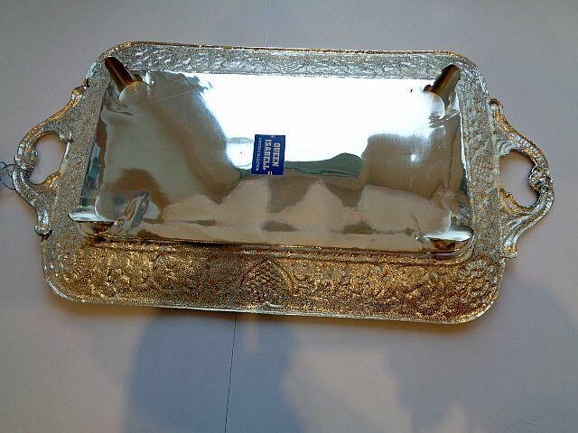 Taca - plater w kolorze srebrnym