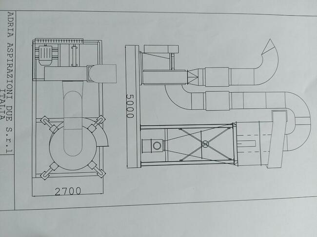 CAŁY Duży Wyciąg DO Trocin CYKLON C-180 Kompletna Linia Rury
