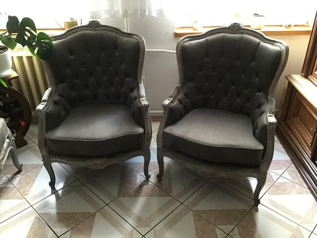 Wypoczynek ludwikowski, fotele bergery ,meble ludwikowskie