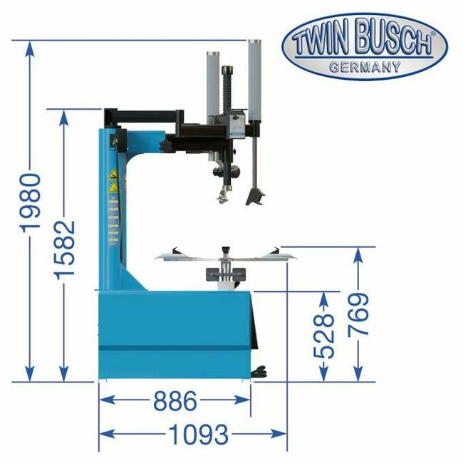 MONTAŻOWNICA do opon TW X-98 osobowe, dostawcze