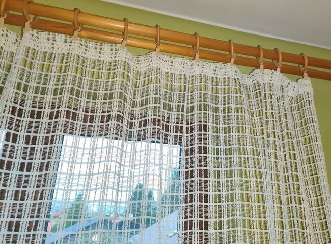 Firanka Kremowa (kość słoniowa)180 x 280-stan bardzo dobry !