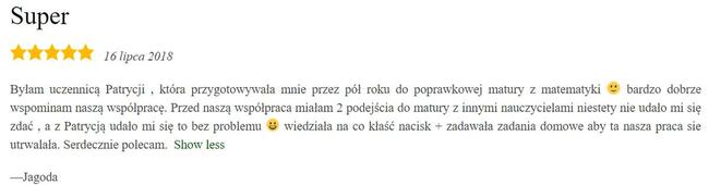 Korepetycje dla studentów POCHODNE CAŁKI ciągi